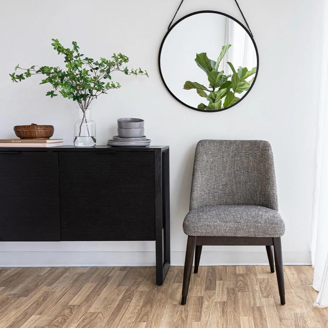 Chaise de salle à manger charcoal - Fawcett – Image 5