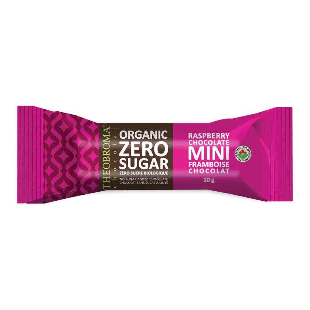 Mini Chocolat Noir Framboise Zéro Sucre Biologique (Individuel)